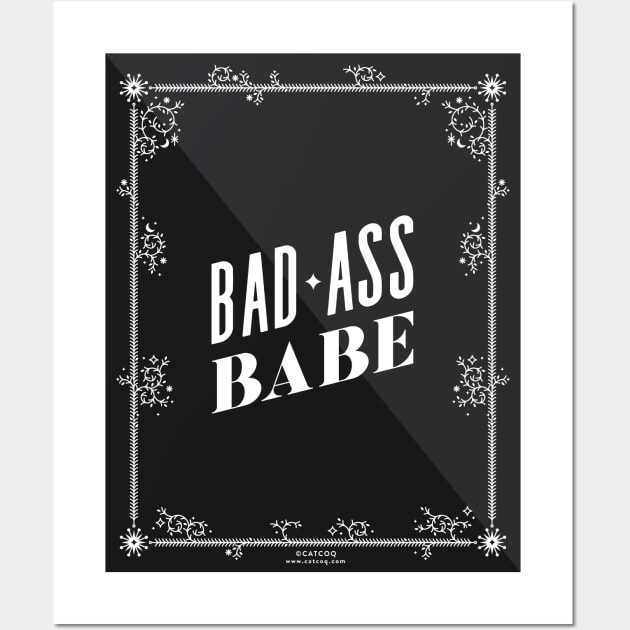 Bad Ass Babe Wall Art by CatCoq